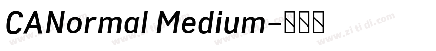 CANormal Medium字体转换